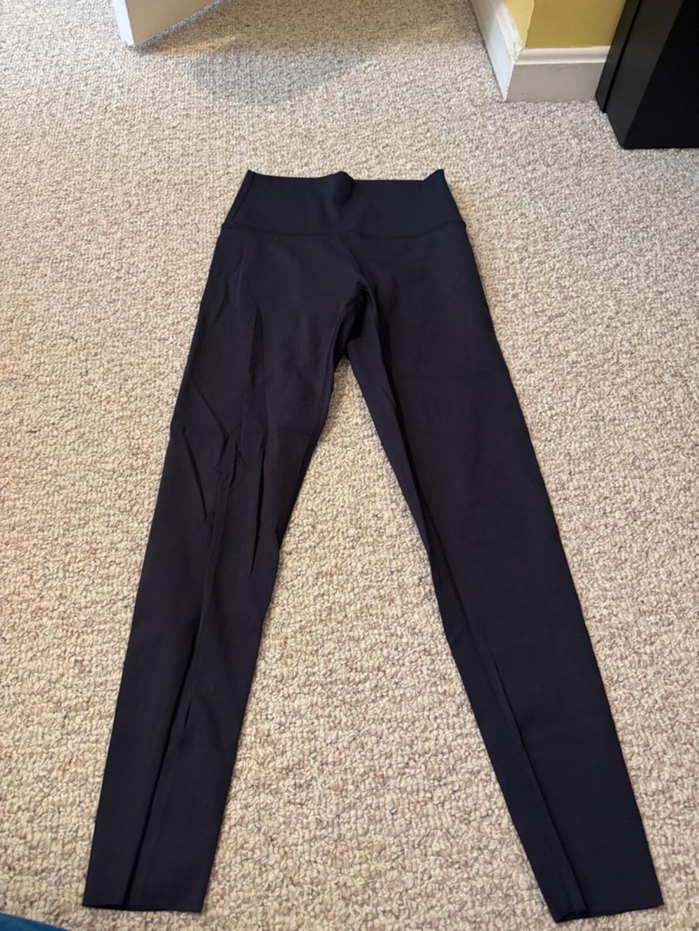 High-Waist Gray/Black Active Leggings